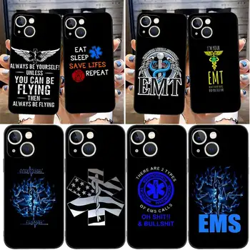 EMT EMS Medicīnas Glābšanas Tālrunis Lietā Par IPhone 11 14 13 Pro Max 12 Mini Xs X Xr 7 8 6 6s Plus Se 