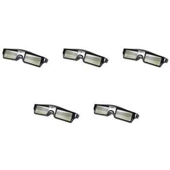 5X Uzlādējams Aktīvā Aizslēga 3D Brilles Priekš Optoma Benq, Acer, Sony VISIEM DLP Projektoru