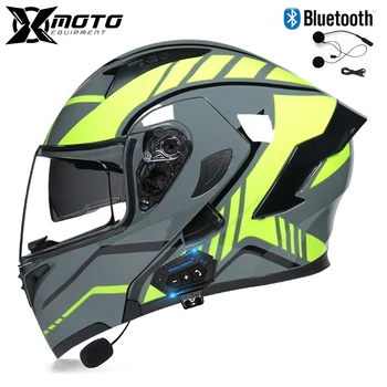 Pilnu Sejas Ķiveres Motocikli, Elektrisko Motociklu Droša Motocikla Ķivere Accessorie Uzskaites Bluetooth Austiņas