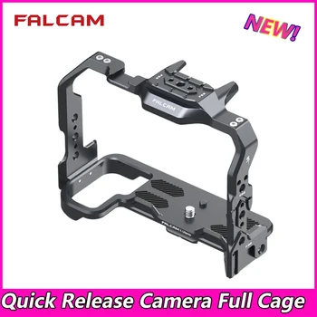 FALCAM F22 F38 Ātri Atbrīvot Kameras Pilns Būris ar Aukstu Apavu Stiprinājums 1/4 Vītni Caurumu Nikon Z6 Z7 Z6ⅱ Z7ⅱ Z5 Kamera 2636