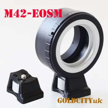Adaptera Gredzens ar Statīvu Kandidēt M42 42mm Objektīvs uz canon EOSM EF-M Mirrorless Kameru eosm/m1/m2/m3/m5/m6/m10/m50/m100
