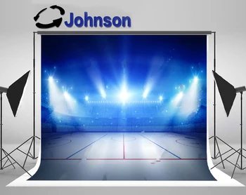 JOHNSON Sporta Arēnā Hokeja Stadions Jomā Gaismas foto fons Augstas kvalitātes Datoru, drukas puse fotogrāfijas fonu