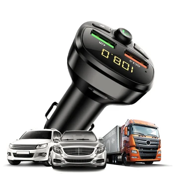 Automašīnu Ātrās Uzlādes Adapteri MP3 Atskaņotājs Fm Raidītājs QC 3.0 TF Karti Automašīnas Bluetooth 5.0 Brīvroku Zvanīšana Dual USB Lādētājs