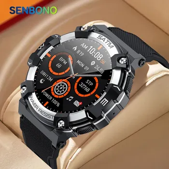 SENBONO 2023 Āra Sporta Smart Skatīties Vīrieši Bluetooth Zvanu IP68 Ūdensnecaurlaidīga asinsspiediens Fitnesa Tracker Smartwatch Vīrieši Sievietes