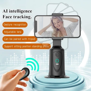 360 Rotācijas Gimbal Stabilizators ar Žestu Kontroles AI Sekojiet Fotografēšanas Viedtālrunis Selfie Nūju Turētājs Live Video Foto