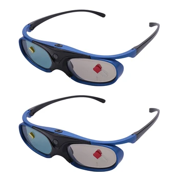 2X Uzlādējams DLP Saites 3D Brilles Aktīvā Aizslēga Brilles Xgimi Z3/Z4/Z6/H1/H2 Rieksti G1/P2 Benq, Acer