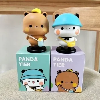 2gab Panda Bubu Dudu Mitao Kaķis Attēls, Anime Modelis Kolekcionējamus Gudrs Rīcības Kawaii Bear Rotaļlietas Lelle Rotājumu Mājas Deroc Dzimšanas dienas Dāvana