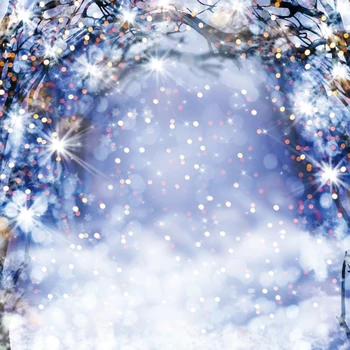 Laeacco Ziemas Sniega Spīdīgu Polka Punktiņi Light Bokeh Vecā Koka Zaru Puse Dekori Bērnu, Bērna Foto Fonā Fotogrāfijas Fons