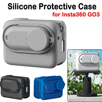 Kameras Soma Silikona maciņš par Insta360 GO3 Kamera Anti-scratch Aizsardzības Apvalks Box Mini Uzglabāšanas Soma Piederumiem
