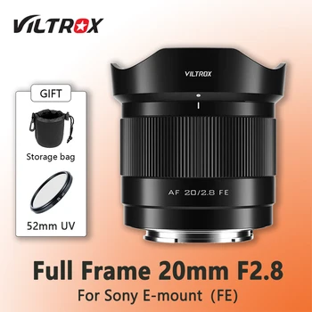 Viltrox 20mm F2.8 Pilna Kadra Platleņķa Auto Fokusa Objektīvs Sony E-Mount Mirrorless Kameras Alfa a7III a7R a7RIII a7RIV a7S a7S