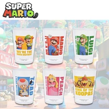 Super Mario Bros Filmu, Bērnu Ūdens Kausa 350ML Anime Attēls Luigi, Krupis Bowser Kafijas Krūzē Sulu, Piena Drinkware Tases Bērniem Dāvanu