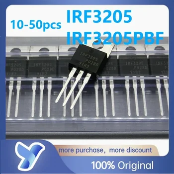 10-50gab IRF3205 IRF3205PBF Oriģinālu Jaunu Bezmaksas Piegāde MOSFET Jomā-efekts N-kanāls Tranzistors N-channel 55V/110.A TO-220