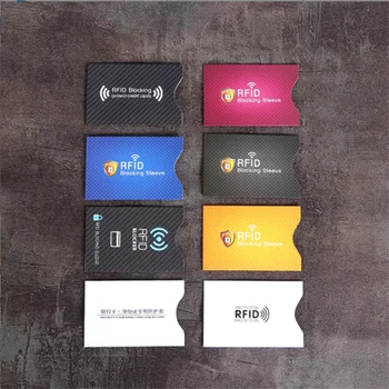 5GAB Jaunu Anti Theft RFID Kredītkartes Īpašnieks Multicolor Bankas Karti Aizsargs, Bloķējot karšu lietotāju Piedurknēm Ādas Gadījumā Ietver
