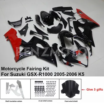 Par Suzuki GSX-R1000 2005-2006 K5 K6 Aptecētājs Motociklu Iestatīt Ķermeņa Komplekts Apdare, Plastikāta Aizsargs Plāksnes Piederumi Shell S1005-108.a