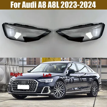 Audi A8 A8L 2023 2024 Auto Priekšējo Lukturu Vāks Lukturis Abažūrs Lampcover Galvas Lampas gaisma Aptver stikla Objektīva Korpusa Vāciņi