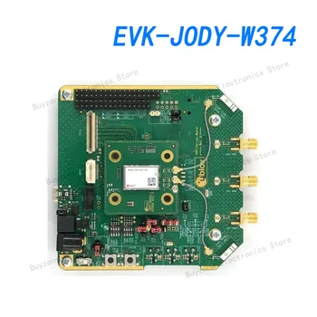 EVK-JODY-W374 802.11 a/b/g/n/ac/ax(Wi-Fi, wi-fi, WLAN), Bluetooth® 5 2.4 GHz, 5GHz novērtēšanas valde.