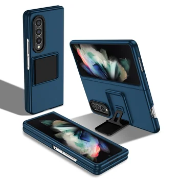 Zfold4 Triecienizturīgs Statīvs Locīšanas Case for Samsung Galaxy Z 4 Reizes Fold4 Fold3 Reizes 3 Zfold3 Mobilo Telefonu Aksesuāri Coque