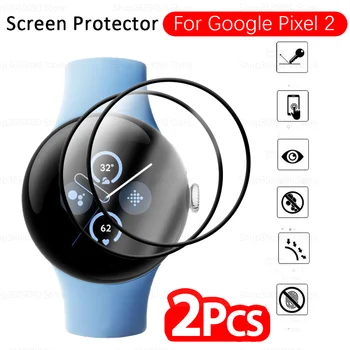 2gab Mīksto Aizsargājošu Stikla Google Pikseļu Skatīties 2 9D Izliektu Vāku Ekrāna Aizsargs Googe Pikseļu Watch2 Pixel2 Smartwatch Filmas