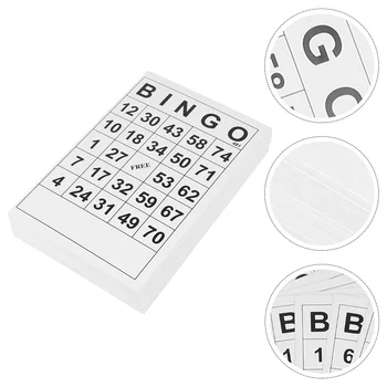 Bingo Spēle Loksnes Viegli Lasīt Jumbo Bingo Grāmatu Spēļu Kārtis Klasisko Bingo Kartes Interaktīvā Puse Ģimenes Bingo Spēļu Piederumi