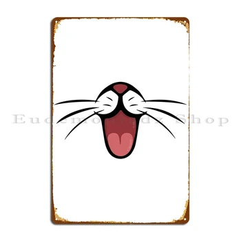 Kaķis Seju Mākslas Mīļotājiem Gudrs Metāla Zīmju Kino Puse Virtuves Dizains Garāžas Skārda Parakstīt Plakātu