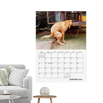 Smieklīgi Suns Sienas Kalendārs Kucēni Ikmēneša Gudrs Krāsains Sienas Kalendārs 12 Mēnešu Sienas Kalendārs Smieklīgi Dog Kalendāra Piezīmes