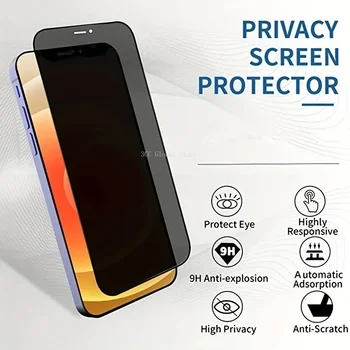 Pilnībā Segtu privātās dzīves Rūdīta Stikla iPhone 14 Pro 11 Pro Max 12 13 Mini Plus 15 Screen Protector For IPhone 7 8Plus XR XS Maks.