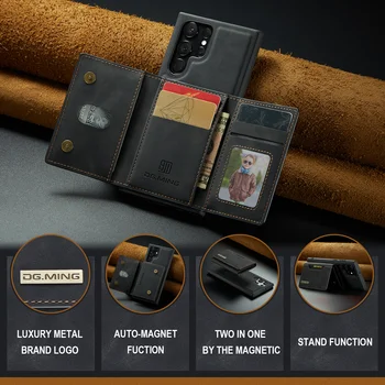 samsung s23 ultra Labākā Aizsardzība Ādas Maks Soma Case for Samsung Galaxy S23 Ultra S 23, plus Kartes Slots Mobilo Telefonu Vāciņu